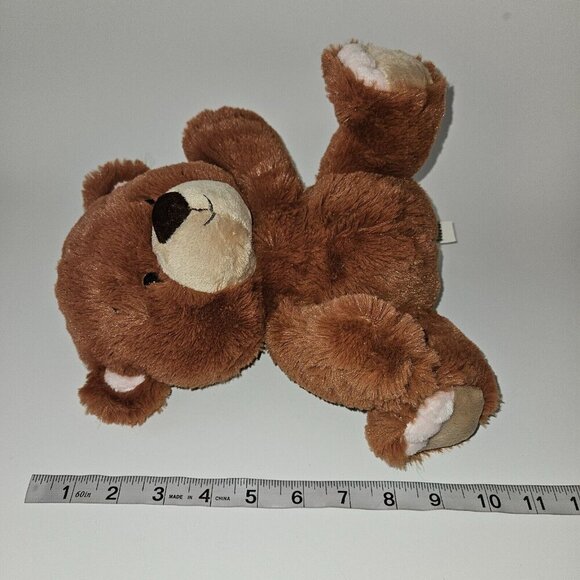 Aurora Lil Benny Brown Teddy Bear Plush Pink Feet 9.5" Stuffed Animal Toy SOFT - Picture 7 of 7